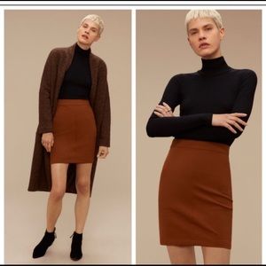 Wilfred Free Lera Skirt in Cigar New Size 0